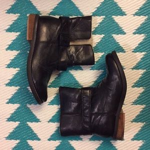 Aldo fur-lined ankle Moto boots